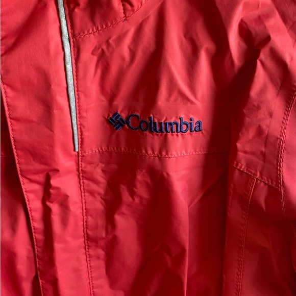 Columbia Omni-Tech Orange/Red Color Hooded Kids Jacket Size S - Picture 2 of 10